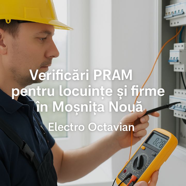 Verificări PRAM pentru locuințe și firme în Moșnița Nouă - Electro Octavian